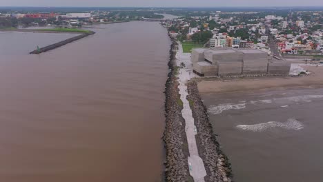 Luftbild-Veracruz-Ufer-Stadt-Küstenlinie-Strand-Bunte-Stadt-Tag