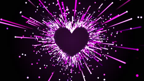 Glamour-Purple-Pink-Particles-Shape-Heart-Background-Saint-Valentine’s-Day