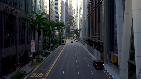 Quiet-street-downtown-CBD-Singapore-on-a-late-afternoon