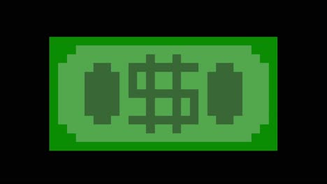 Pixel-Art-Dollar-Bill-Moving-Up-and-Down-2D-Animation-15fps