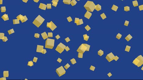 Blue-background-with-falling-gold-cubes