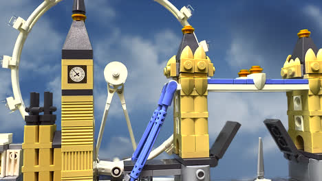 Lego-Sky-Line-Of-London-Bridge-Big-Ben-Eye