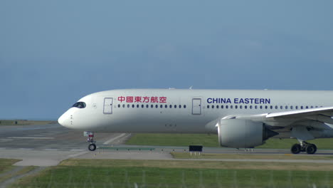 China-Eastern-Airbus-A350-Taxiing-onto-the-Runway