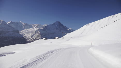 Dicke-Schneeschichtung-Winter-Kühle-Jahreszeit-Schweiz-Europa