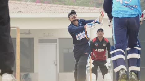 Cricket-Batsman-Hitting-Ball-In-Game-In-Karachi