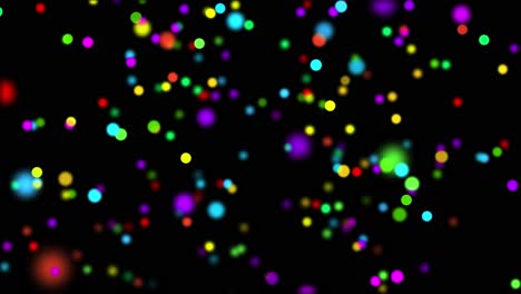 Colorful-Confetti-Falling-Down-Over-Black-Background-Sameless-Loop