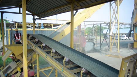 Industrial-crusher-in-open-pit-mines-and-processing-plants-for-crushed-stone,-sand-and-gravel-as-asphalt-base-materials