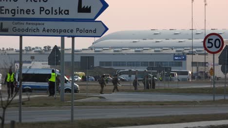 Lots-of-security-guards-on-standby-at-the-entrances-to-Rzeszow-Jasionka-International-Airport-in-Poland