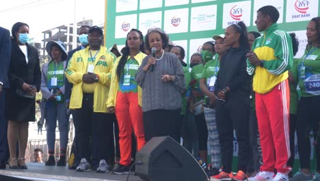 The-President-of-Ethiopia-are-making-speech-in-the-marathon-ceremony-with-most-effective-women-in-the-society