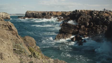 Huge-waves-splashing-against-cliffs