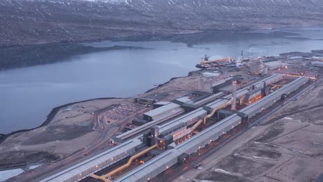 Alcoa-Fjardaál-aluminium-smelter-industry-factory-on-shore-of-Reyðarfjörður