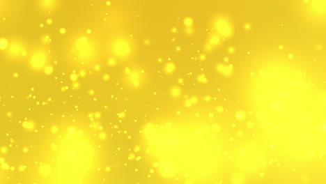 Gelbe-Partikelanimationsschleife-Für-Abstrakten-Präsentationshintergrund