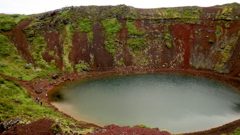 Kerid-Crater-lake-in-Iceland-with-video-panning-right