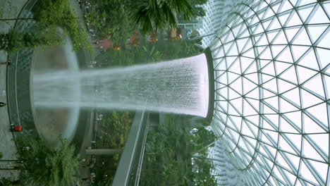 The-nature-themed-Jewel-Changi-Airport-retail-and-entertainment-complex-fenced-in-and-connected-to-Changi-Airport-in-Singapore,