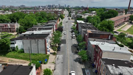 Baltimore-inner-city-housing-district