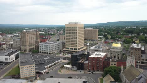 Utica,-New-York-with-drone-video-pulling-out