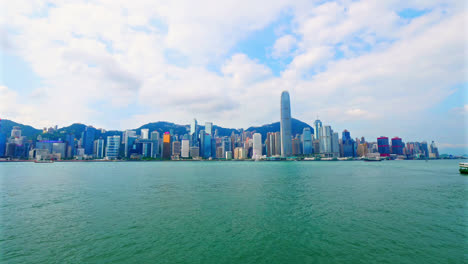 Time-lapse-beautiful-architecture-building-of-hong-kong-cityscape