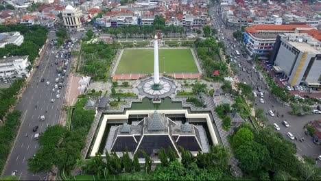 Das-Heroes-Monument-Ist-Ein-Monument-In-Surabaya,-Indonesien