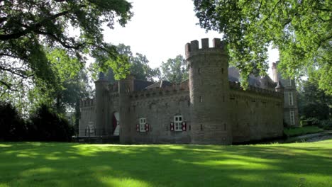 Slider-shot-of-castle-with-greenfield