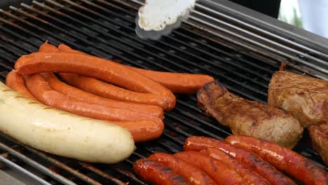 sausages-are-thrown-on-the-grill