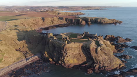 Aerial-view-of-Dunnottar-Castle-in-Aberdeenshire
