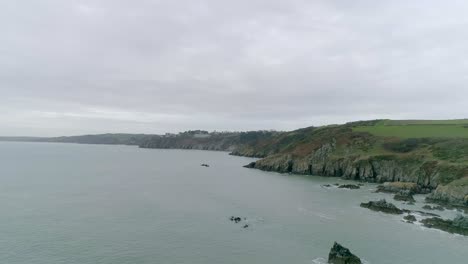 Aerial-tracking-along-the-vast-cliff-coastline-of-South-Devon