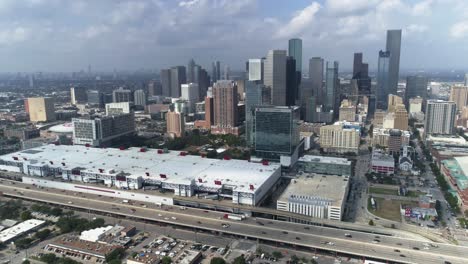This-video-is-of-an-aerial-view-of-downtown-Houston-skyline-on-a-cloudy-day
