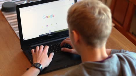 Adolescent-Male-Using-Search-Engine