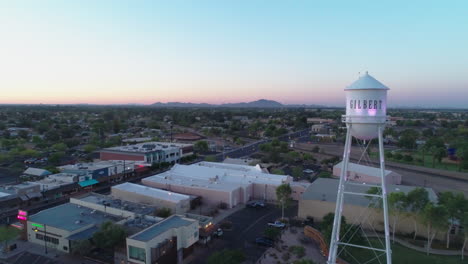 AERIAL---Downtown-During-Sunrise