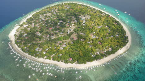 Aerial-shot-of-the-Virgin-island,-Bohol,-Philippines