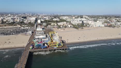 Santa-Monica-Pier-Los-Angeles-Aerial-Flyover