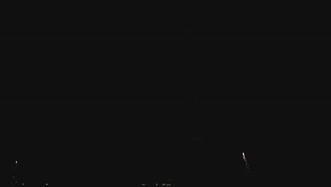 Fireworks,-Firecrackers-Sparkling-On-The-Dark-Sky-In-Canada