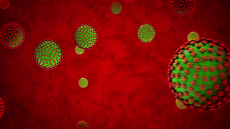 An-abstract-animation-virus-in-the-bloodstream-background