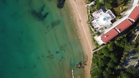 Aerial-view-of-beach-Antalya-Alanya
