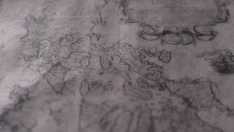 Panning-Down-Shot-Of-An-Ancient-Philippine-Map