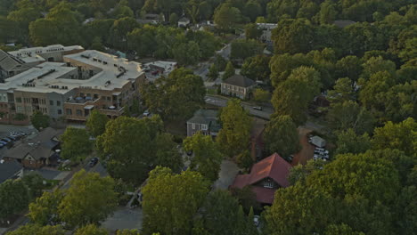 Roswell-Georgia-Aerial-V1-Birdseye-Shot-Of-Old-Town-Neighborhood-Bei-Sonnenuntergang-–-Dji-Inspire-2,-X7,-6k-–-August-2020