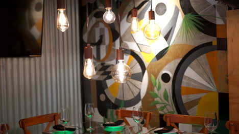Vintage-restaurant-glass-wood-bulbs-empty-decoration-crane-shoot