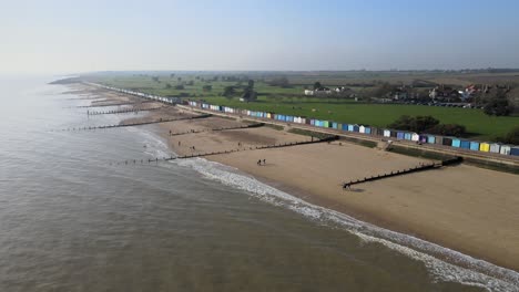 Frinton-on-sea-,-Essex-beach-drone-footage