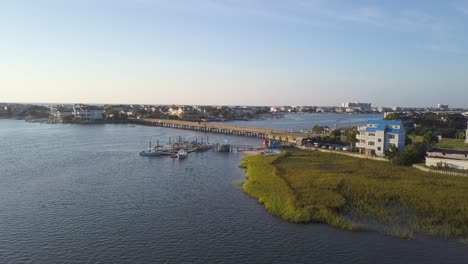 Morning-flyover-of-paddle-boards-in-Lees-Cut-Wrightsville-Bach-North-Carolina