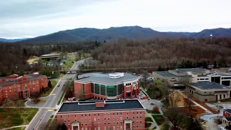 East-Tennessee-State-University-Aerial-of-Campus-in-4k