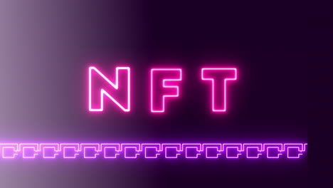 Video-Von-NFT-In-Neonlichtern-Mit-NFT-Kette-Unten