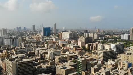 Aerial-View-Of-Karachi-Skyline-During-The-Day