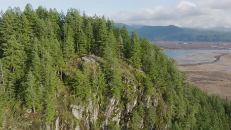 Aerial-Footage-of-Minnekhada-Regional-Park-in-4k,-British-Columbia,-Canada