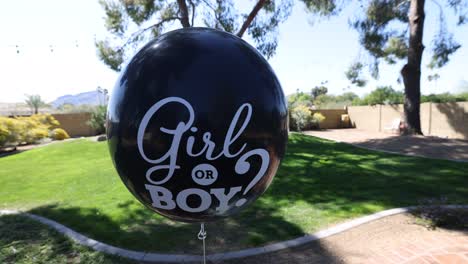 Baby-gender-reveal-balloon-in-slow-motion-swaying-in-the-wind