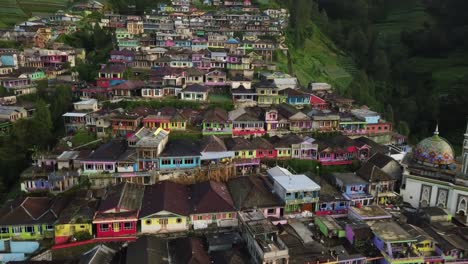 aerial-drone-view-of-Butuh-Village,-Kaliangkrik,-Magelang-Regency,-Indonesia