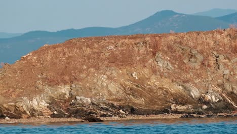 Close-Up-Of-The-Famous-Donkey-Islands-In-Ammouliani,-Greece