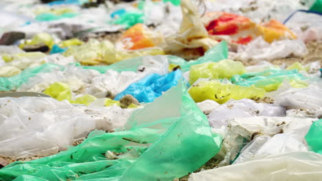 Close-up,-colorful-plastic-bag-trash-pollution