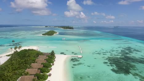 Drone-filming-a-sailing-boat-between-the-Maldives-islands-Full-HD