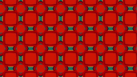Rote-Folie-Mit-Geometrischem-Muster.-Schwenken