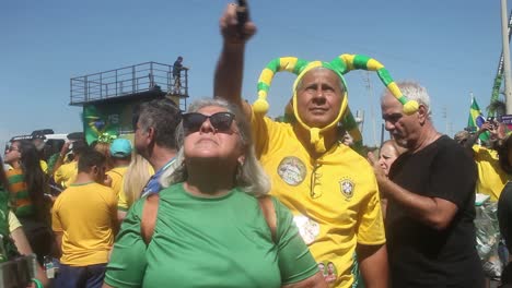 President-Bolsonaro-supporters-in-costumes-waving-flags